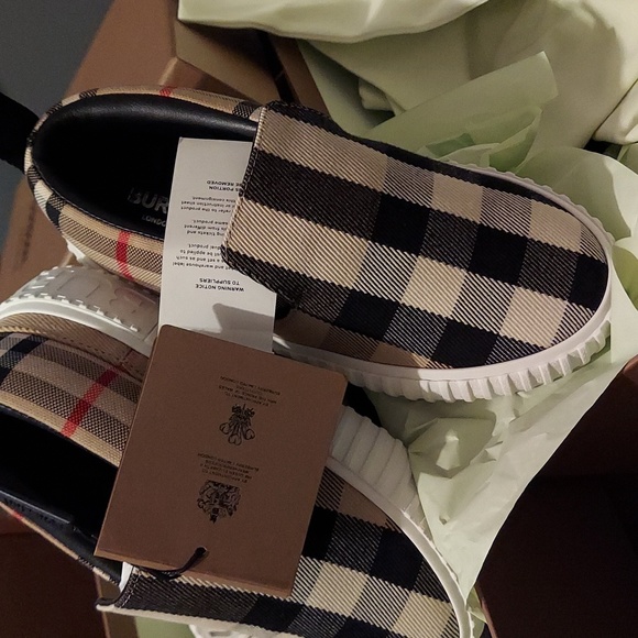 Andrew Archive Check Loafers - Archive Beige Check - Size 3.5 (Child - Picture 5 of 5